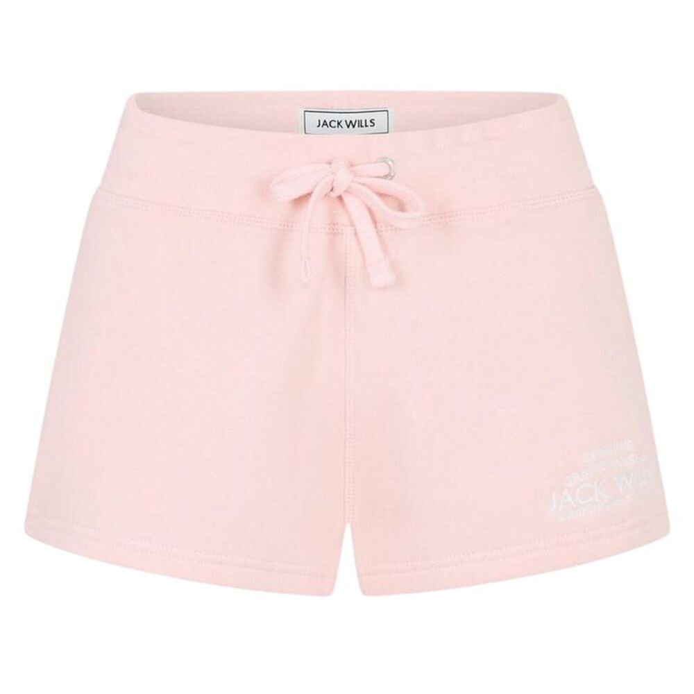 Jack Wills Womens/Ladies Logo Sweat Shorts / Soft Pink
